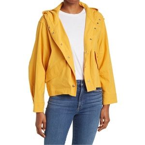 🔥🔥🔥NWT Rag & Bone Sunflower Cropped Hannah Linen Oversized Jacket